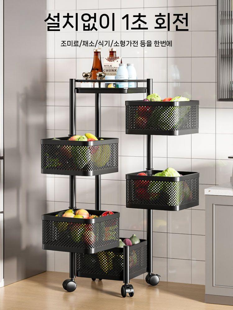 양파보관함 야채보관함 투명 공병 보관통 플라스틱 페트병 진공밀폐용기 마늘 세트 반찬통 사각 볼드한 2 층 블랙 스퀘어 플트 하 - 상세 이미지 2