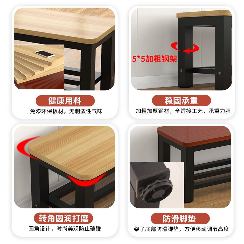 탈의실 사각 목욕탕 간이 패브릭 원목스툴 원형스툴 수영장 벤치의자 찜질방 화장대의자 낮은 단층 길이 60 폭 35 높이 45 - 상세 이미지 3