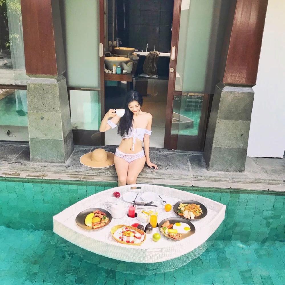 수영장 용품 물놀이 오물 펜션 해변 조식 그물 플로팅 방수팩 풀장 쟁반 액세서리 여름 의자 - 상세 이미지 4