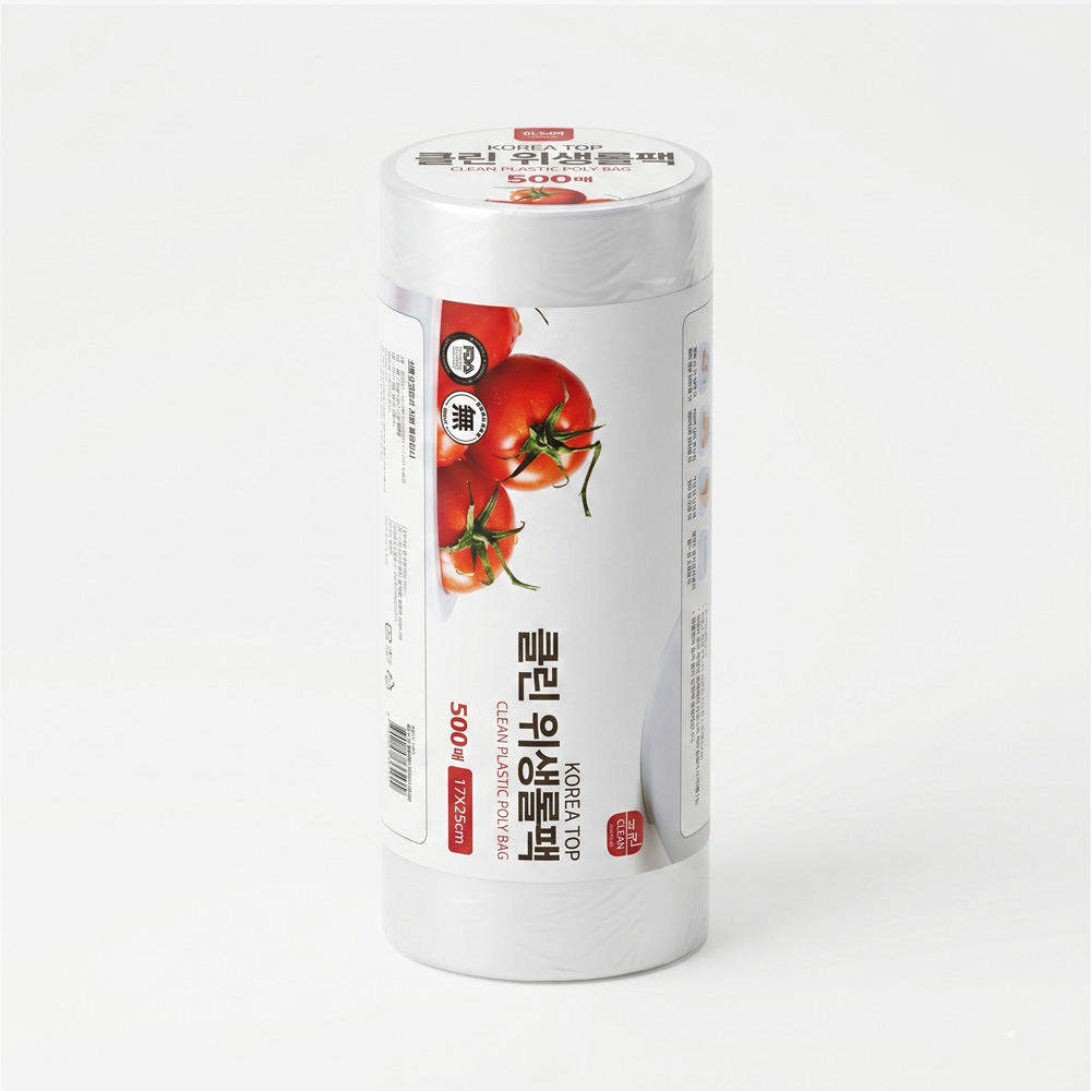 클린 위생 롤백 일회용 비닐 봉투 롤팩 17x25cm, 500매, 1개 - 상세 이미지 3