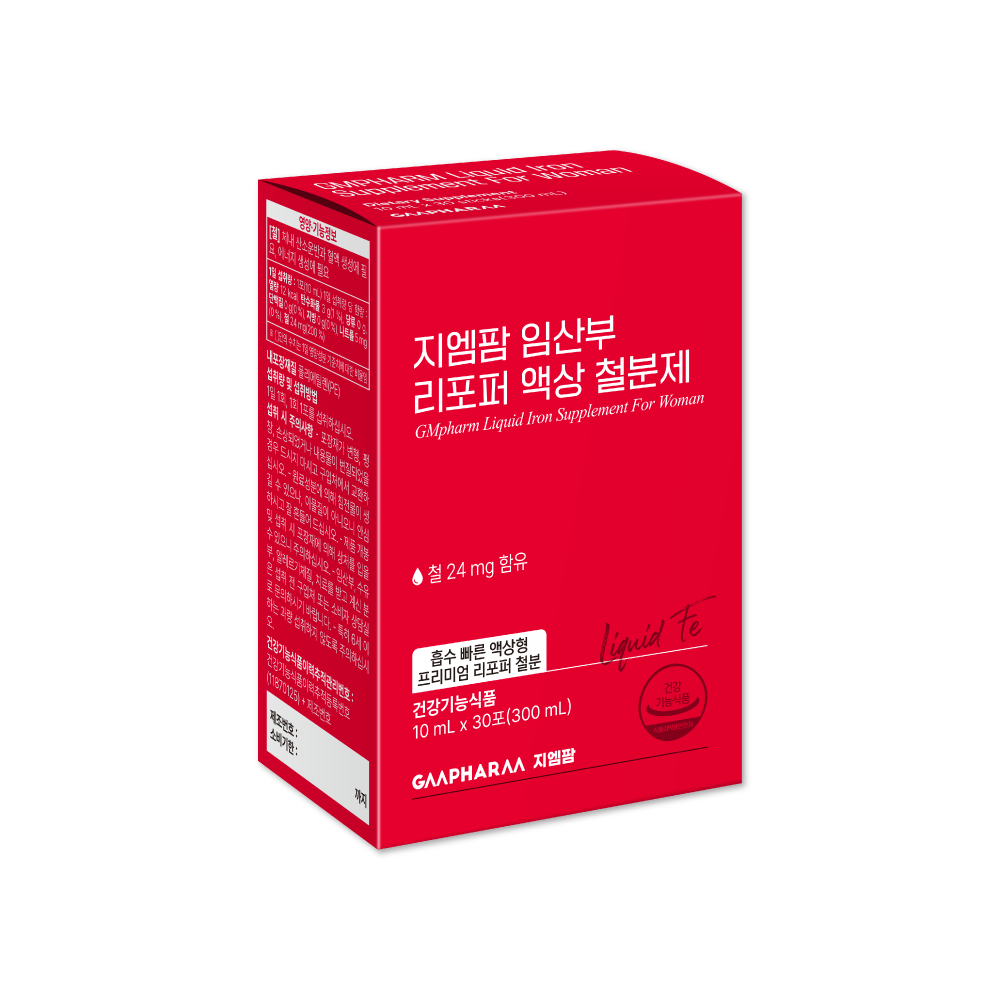 [3+1]지엠팜 임산부 리포퍼 액상 철분제 30포, 4개 이미지 8