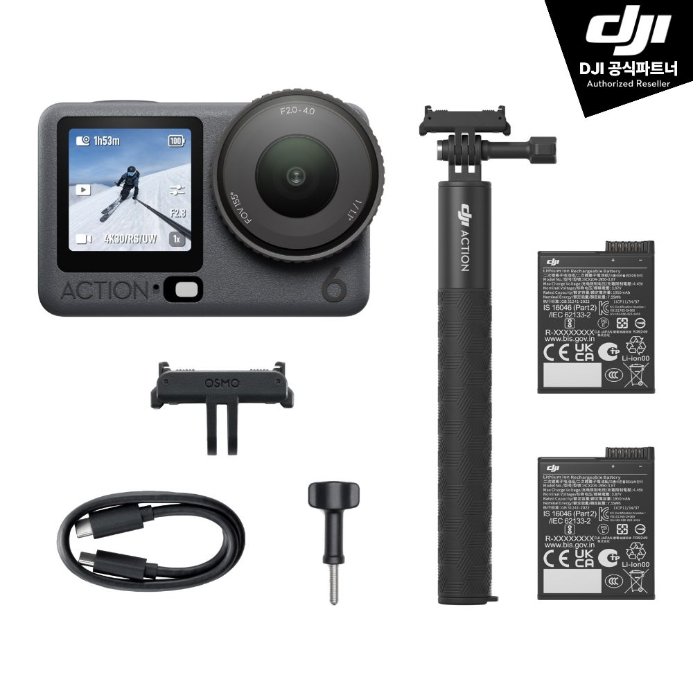 DJI Osmo Action 6 오즈모 액션 6 캡처모어 콤보 - 상품 이미지