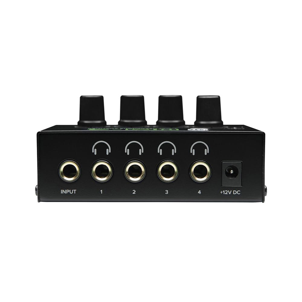 맥키 HM 시리즈, 4방향 헤드폰 앰프 믹서 액세서리 1인치 x 4 헤드폰(HM-4), 블랙 - 상세 이미지 2