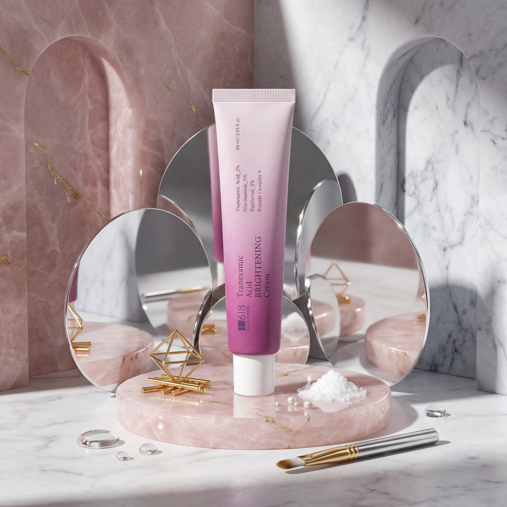 1.618 트라넥삼산 브라이트닝 크림 멜라제로 판테놀 미백 60ml, 1개 - 상세 이미지 2