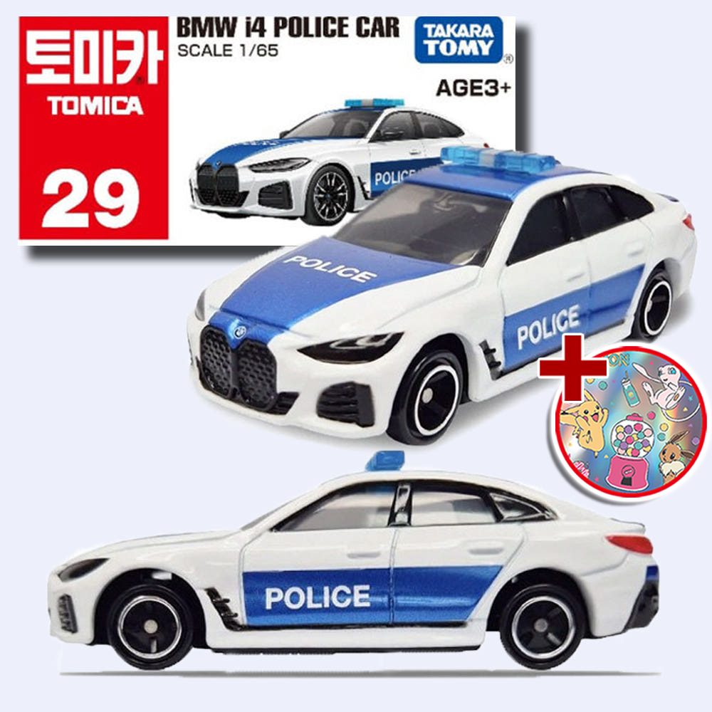 토미카 29 BMW i4 경찰차 미니카 자동차 모형 다이캐스트 장난감 스티커 세트 - 상품 이미지