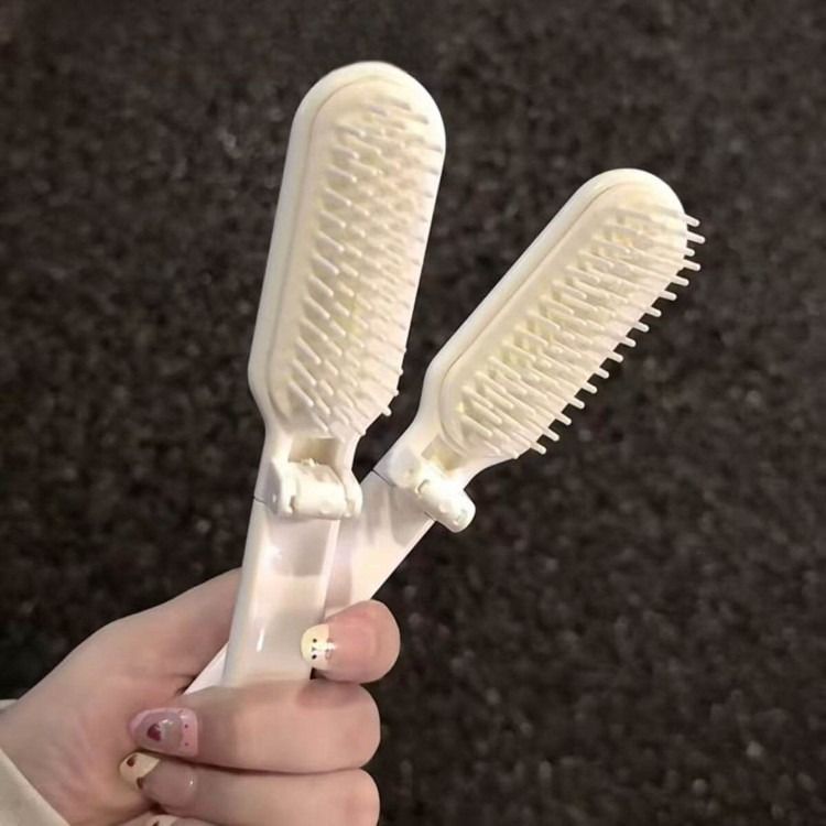 토끼 강아지 휴대용 헤어브러쉬 여행용 접이식 귀여운 미니빗 머리빗 긴머리 헤어스타일링 빗 - 상세 이미지 5