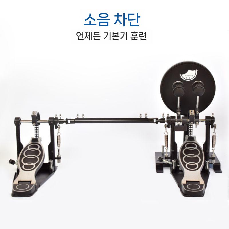 연습용 카혼 젬베 기타타악기 싱글 베이스연습 더블페달 휴대용 비터 전공자 킥드럼 드럼페달 블랙 플로어 드럼 서바이서 + 싱글 페달 8인치 - 상세 이미지 4