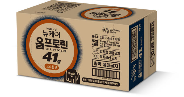 [단백질 41g] 뉴케어 올프로틴 고소한맛 350mL 18팩 단백질음료