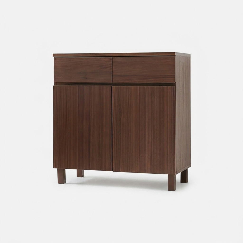 숄리드 4문 수납장 CHM8380B 800x400x830mm, 2단, 미들브라운 5850.2075 - 상세 이미지 4
