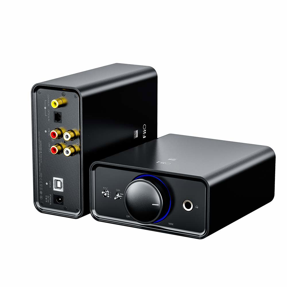 Fiio K5 Pro 헤드폰 앰프 휴대용 데스크톱 DAC 및 768K /32비트 기본 DSD512 가정용 /PC 6.35mm 출력 /RCA 라인 / Coaxial 광 입력 - 상품 이미지