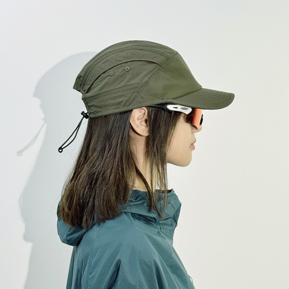 숏챙 러닝 캡모자 여름 대두 볼캡 나일론 짧은챙 캠핑 모자 이미지 2