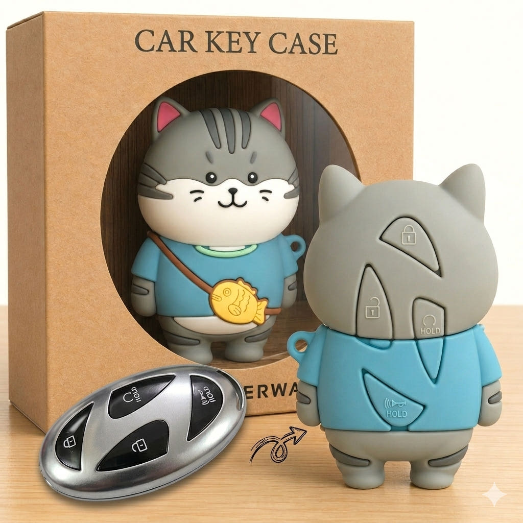 BUYERWAY 바이어웨이 고양이 스마트 차키케이스 자동차 키홀더 - 최저가 19,800원