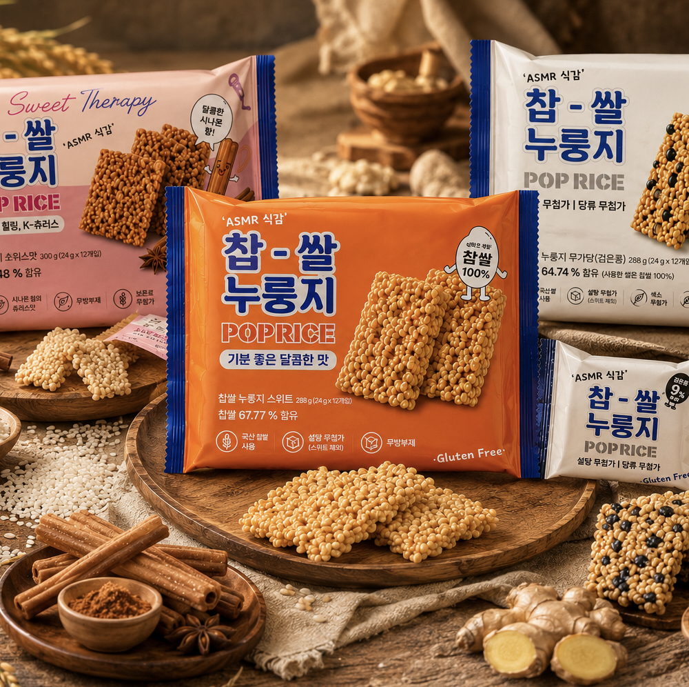 찹쌀 누룽지 과자 선물 3종 세트 돌잔치 결혼식 환갑 개업 답례품 쿠키 스낵 이미지 6