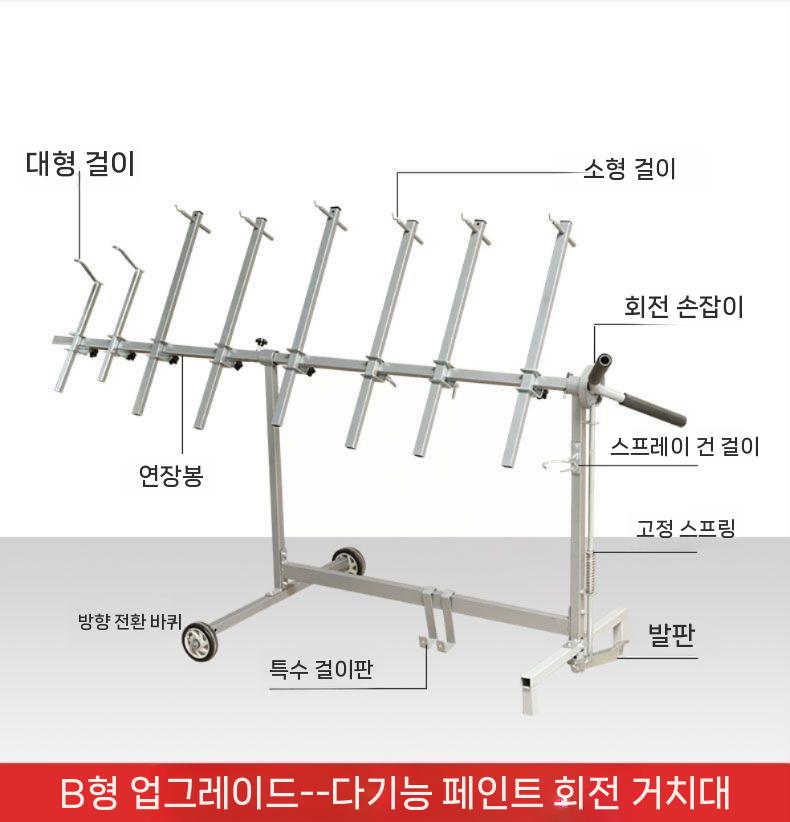 판금 셀프도색 차량용 카페인트 진열대 자동차 투명 샌딩 본넷 붓펜 도장 브래킷 거치대 현대 A1 경제 - 상세 이미지 5