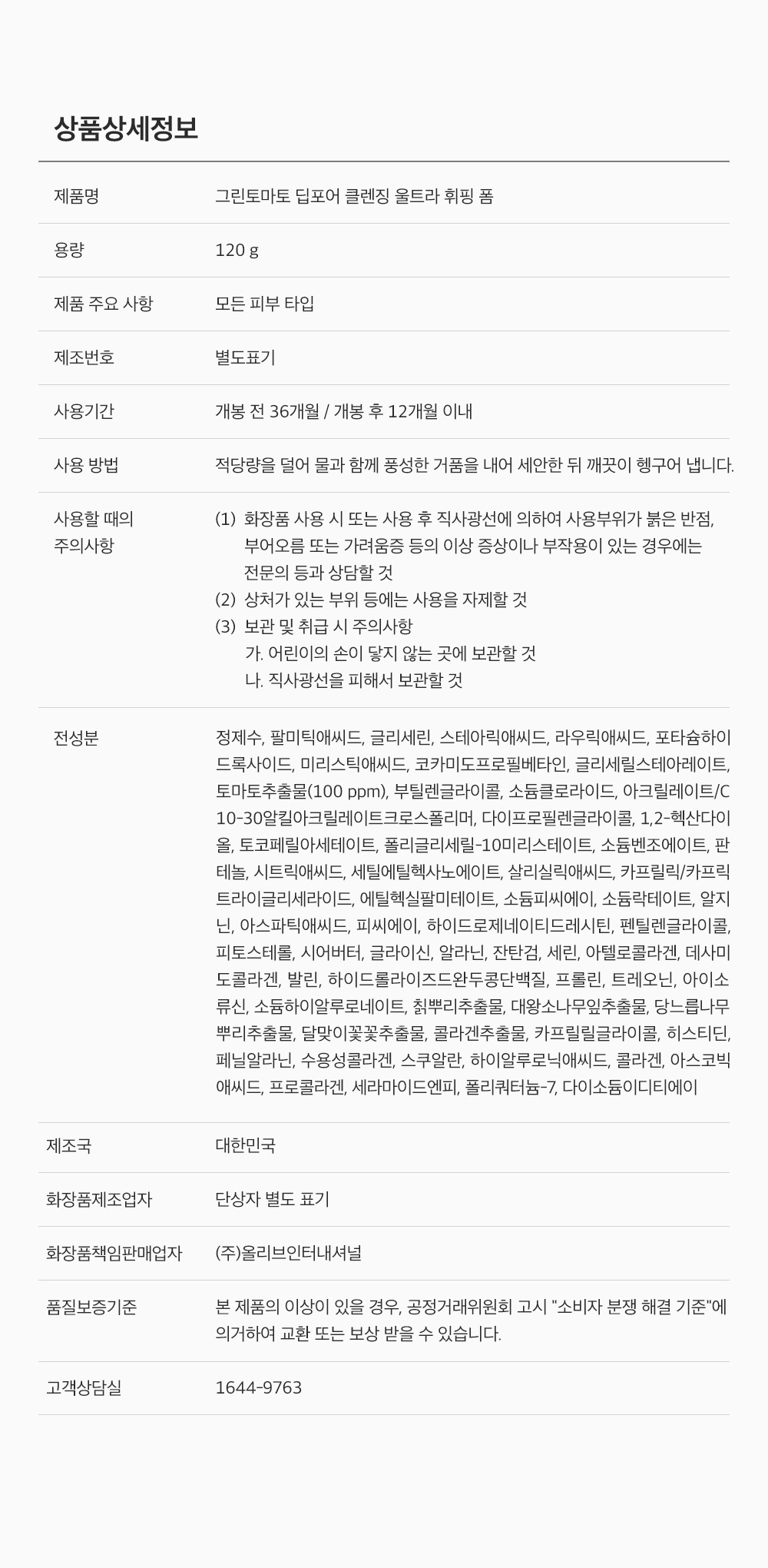 sungboon editor green tomato cleansing foam