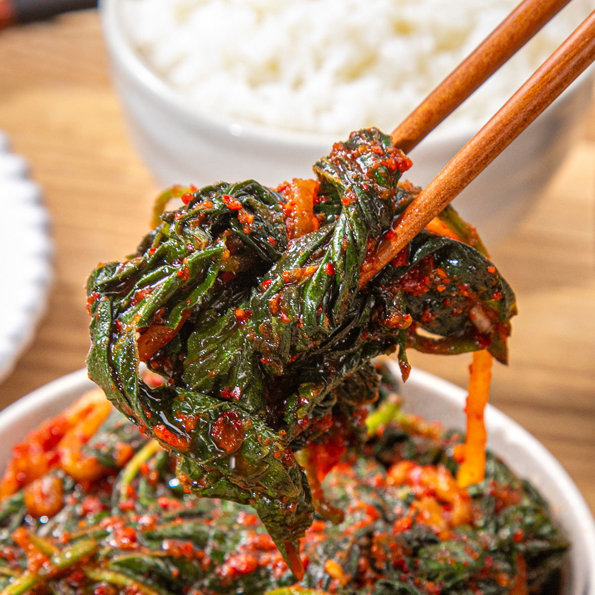 칼칼한 전라도식 깻잎순김치 1kg - 상품 이미지