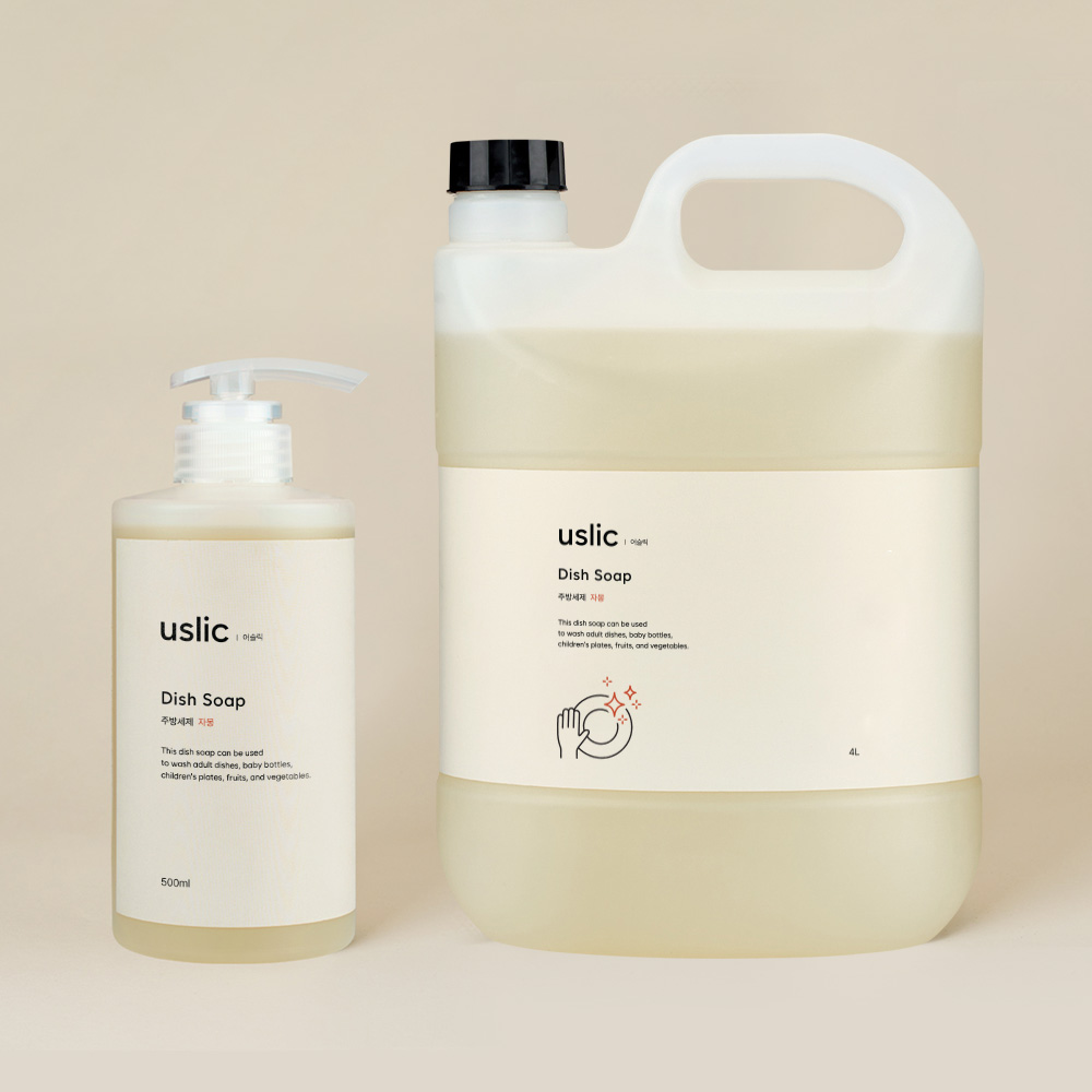 주방세제 500ml + 4L 과일세정제 텀블러세척 기름때제거 스텐연마제 - 상세 이미지 2