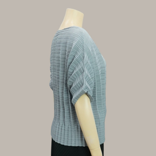 엄마옷 조이마담 T51890 펄 피아노 반팔 플리츠 티셔츠 주름옷 중년여성의류 - 상세 이미지 3