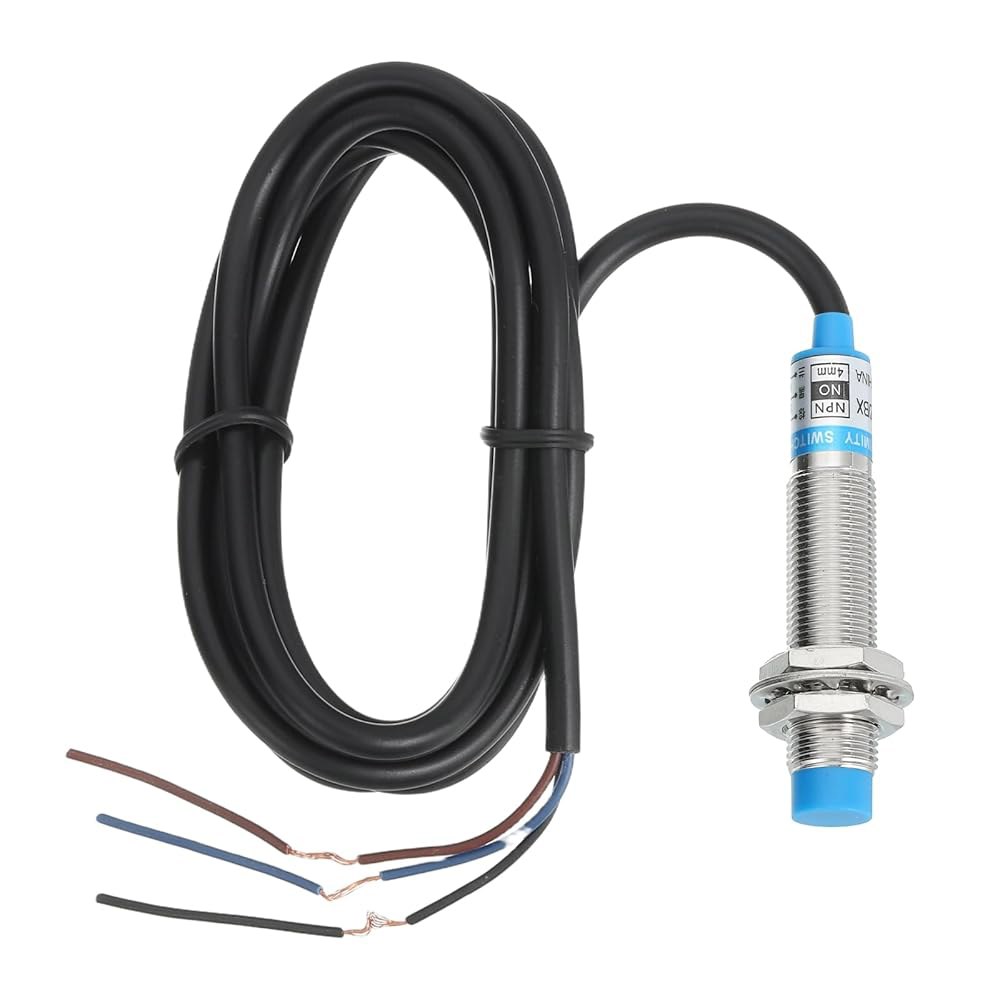 MECCANIXITY 유도 근접 센서, NPN NO M12 DC 6-36V 300mA 스위치 감지기 접근 산업 자동화를 위한 4mm 3 와이어 LJ12A3-4-Z /BX - 상품 이미지