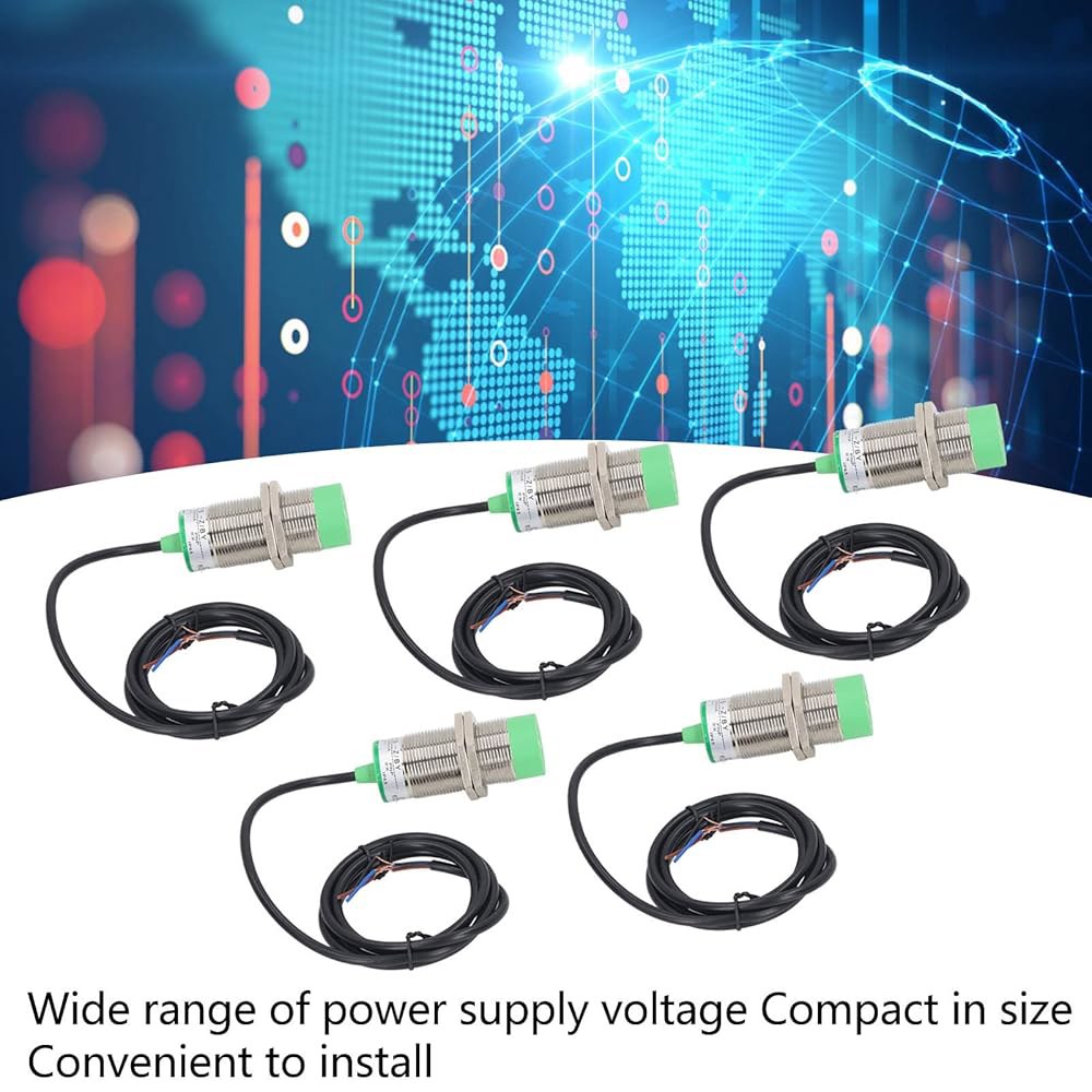 LOCADENCE 5Pcs LJ30A3~15~Z by M30 정전식 근접 센서 스위치, DC 6~36V 300mA PNP 일반 개방형 15mm 감지 IP65 유도 3선 포함 - 상세 이미지 3