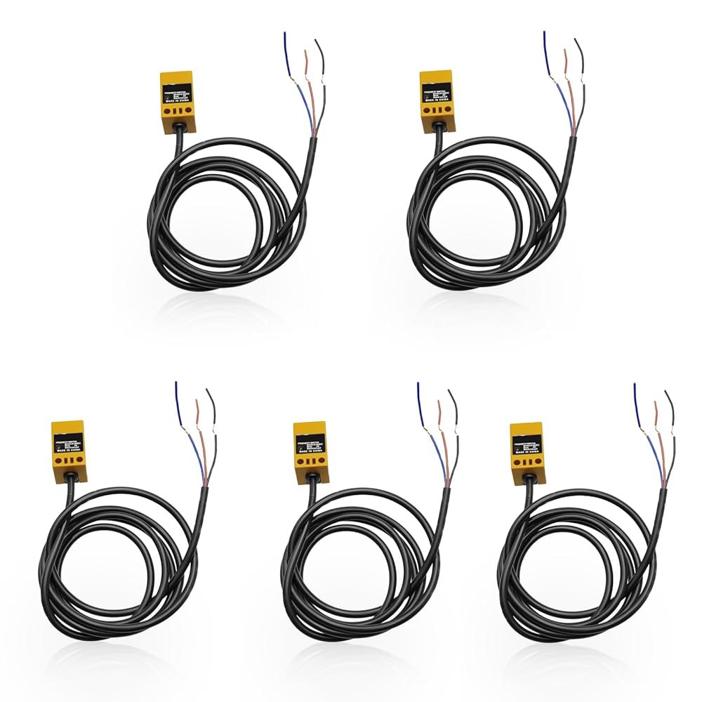 Lzcdelyxiao TL-Q5MC1 NO NPN 유도 근접 센서 스위치 감지기 5mm 3 와이어 DC 10~30V 일반 개방형 5Pcs NPN NC - 상품 이미지