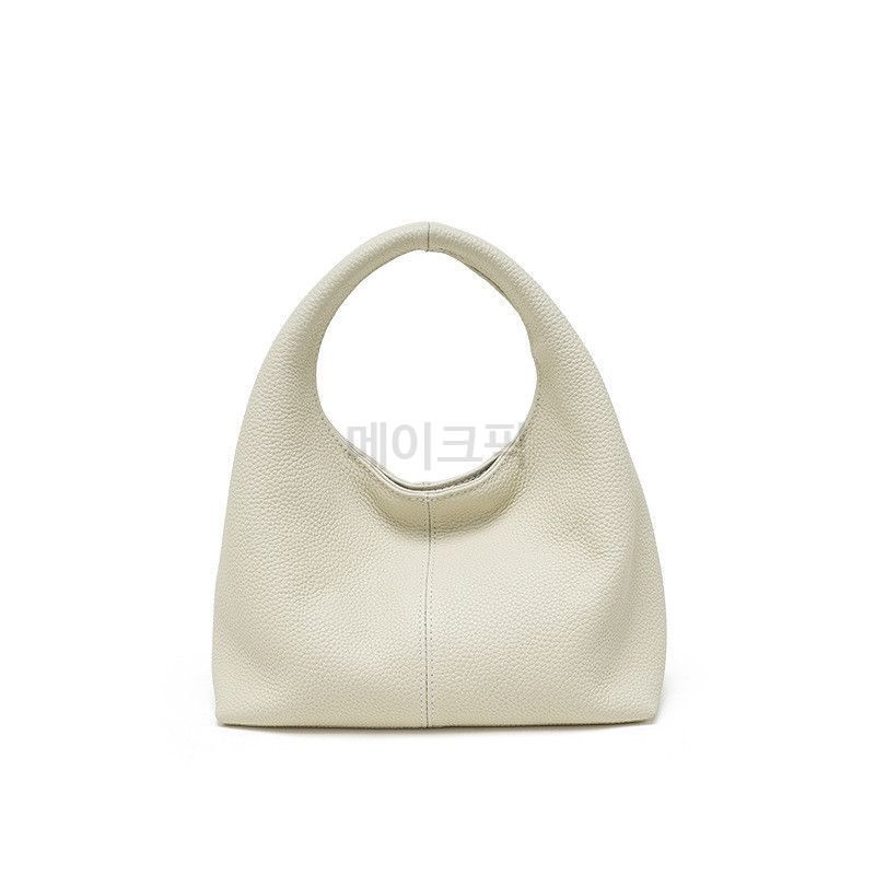 메이크픽 프리미엄 천연소가죽 토트백 구름처럼 가벼운 미니 호보백(롱스트랩 포함) 이미지 6