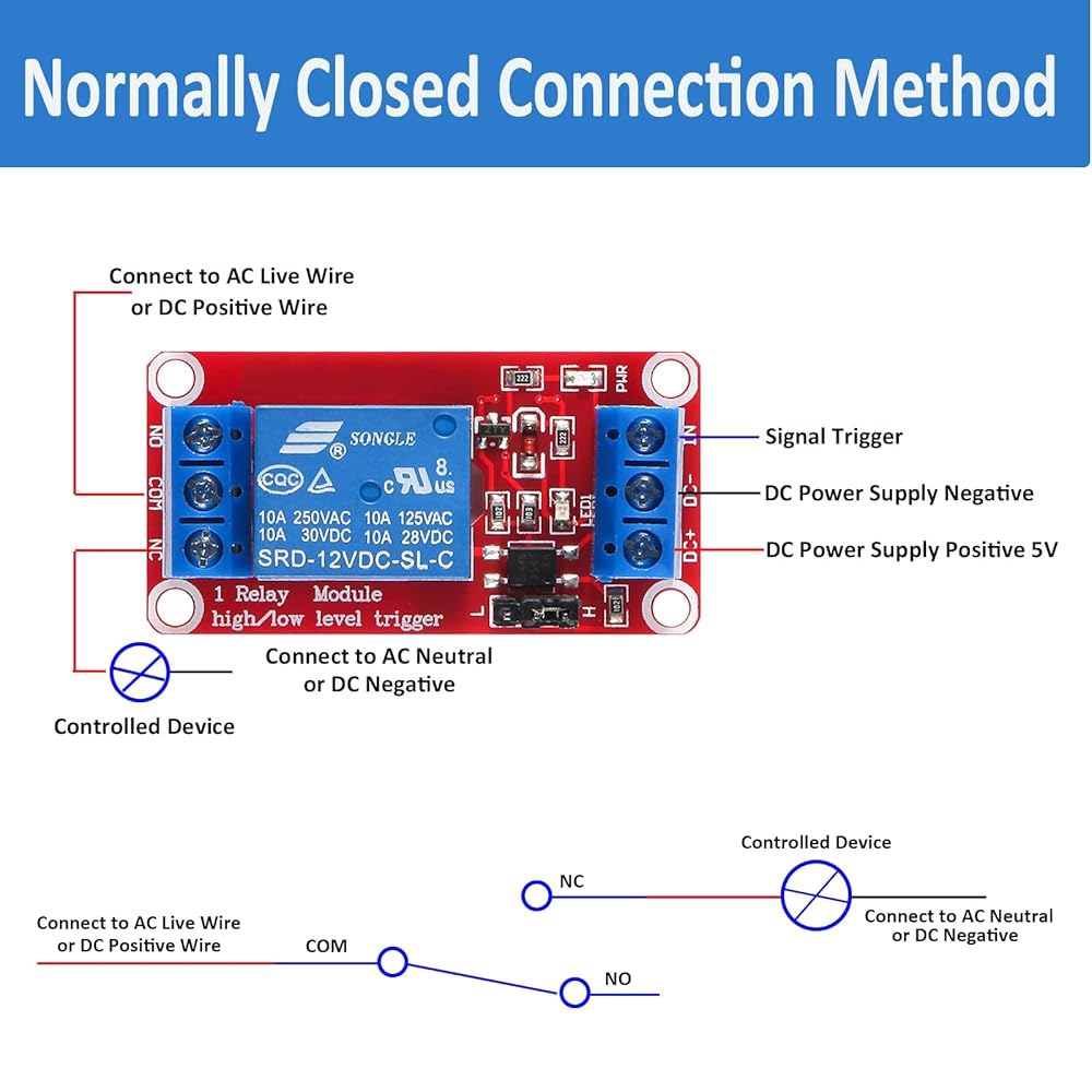 AEDIKO 4pcs DC 12V 릴레이 모듈 1 채널 보드(옵토커플러 절연 지원 높음 또는 낮음) 12V-4pcs - 상세 이미지 3