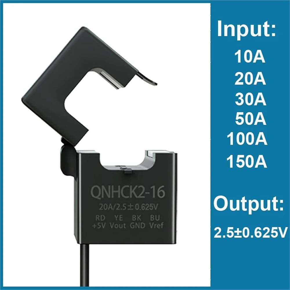 전류 센서 홀 효과 10A 20A 30A 50A 100A 150A / 2.5 0.625V 2.5 2V 클램프 직류 변환기 교체 HSTS016L (150A, 2.5V 0.625V) - 상세 이미지 2