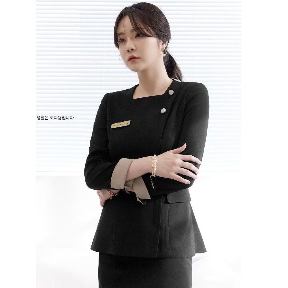 종업원 졸업사진 세라복 반팔 쇼넷 무대 의상 사무복 할로윈 여성 파티 코스프레 코스튬 세트 - 상품 이미지