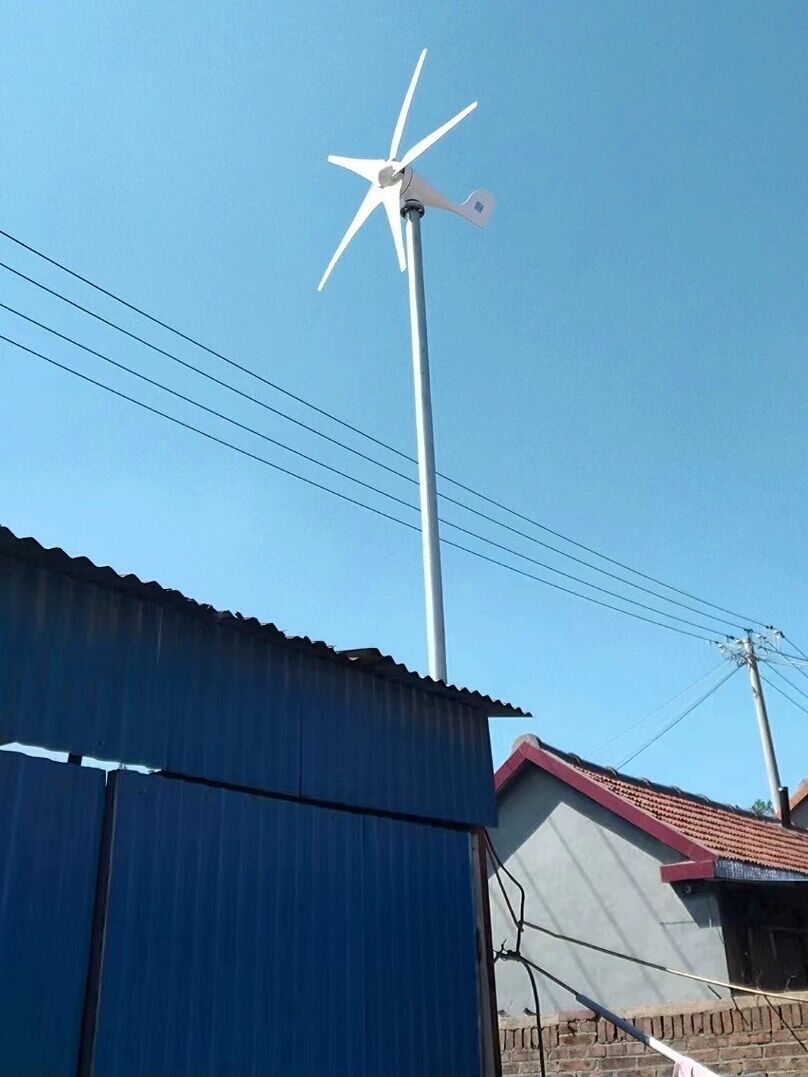 풍력 발전기 소형 전기 바람 풍차 산업용 400W 12V 3날개 - 상세 이미지 4