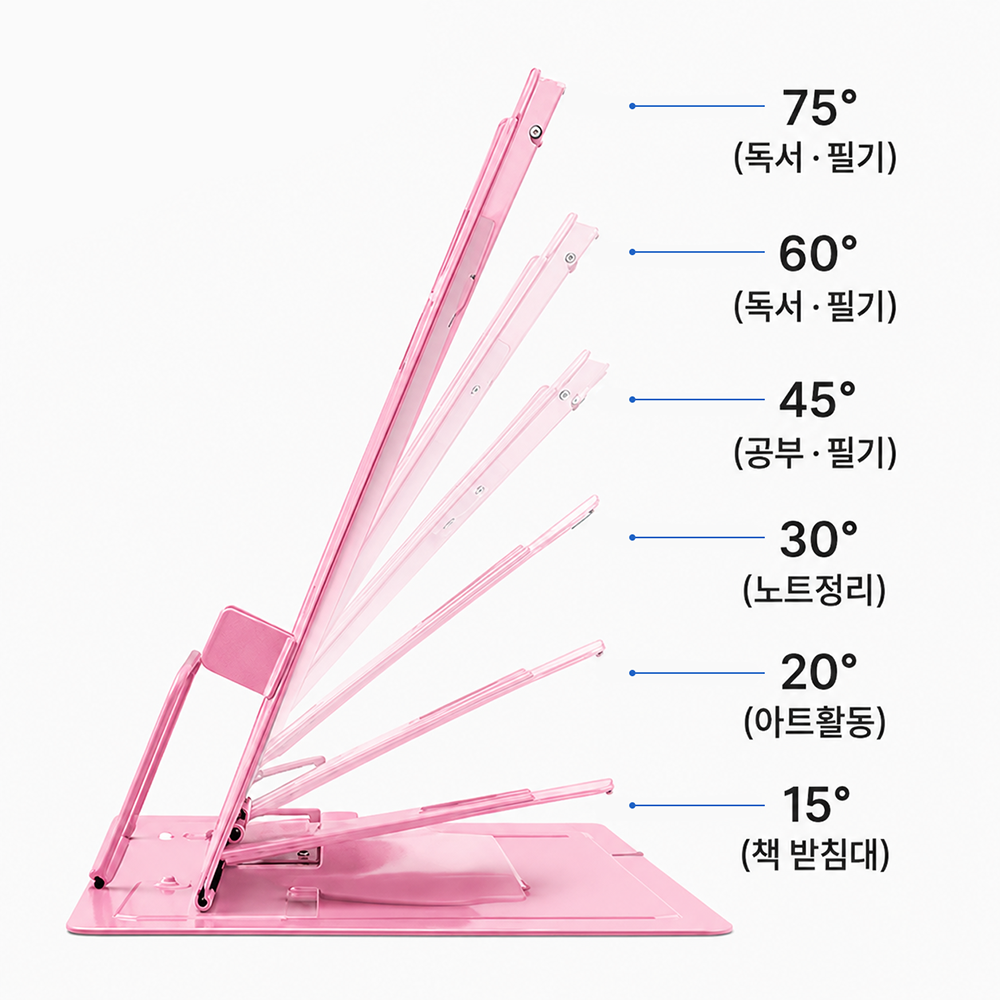 어린이 독서대 캐릭터 6단 각도조절 접이식 - 상세 이미지 3