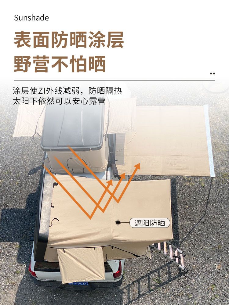 지붕 캐노피천막 방풍 차박 야외 주차장 접이식 행사용 그늘막 대형 방수 야외천막 행사용천막 - 상세 이미지 5