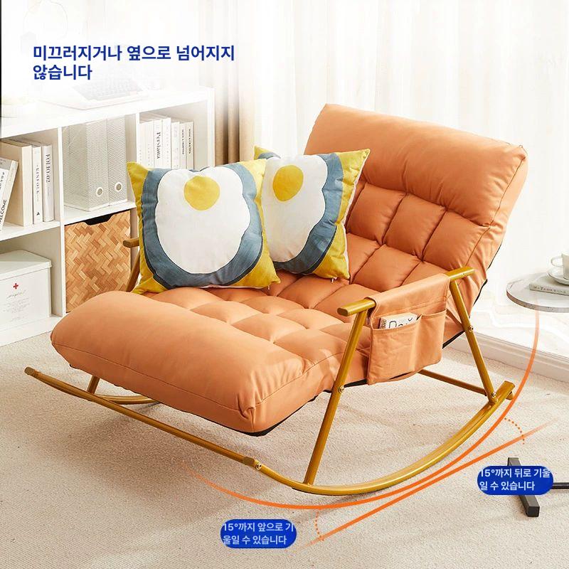 1인용 흔들의자 리클라이너흔들의자 싱글 안락 락킹체어 - 상세 이미지 2