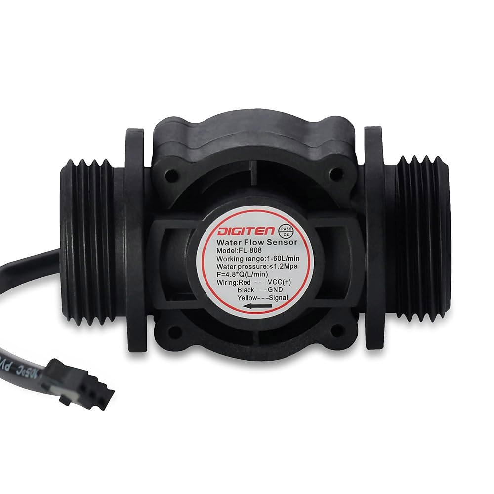 디지텐 G1 워터 플로우 홀 효과 센서 스위치 유량계 카운터 1-60L/min G1 Flow Sensor - 상세 이미지 2