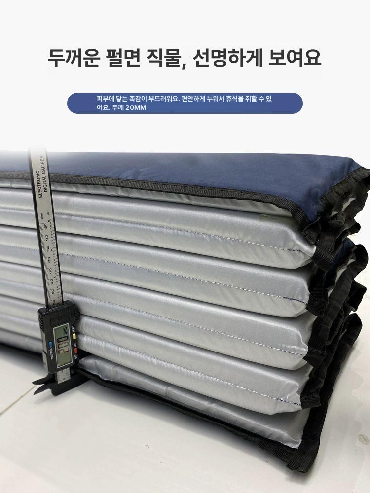 접이식 매트리스 토퍼 단단한 접는 매트 원룸 접이식 1인용 휴대용 캠핑 바닥 침대 수면 - 상세 이미지 2