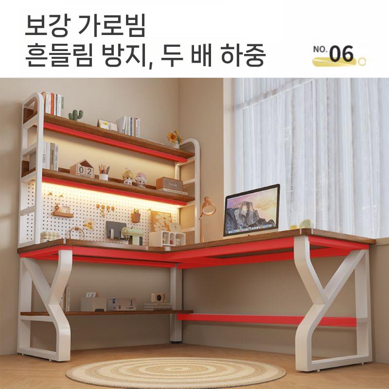 멀티 코너 일반형 책상세트 기억자 사무용일반책상 미니책상 컴퓨터책상 원룸 데스크 테이블 - 상세 이미지 2
