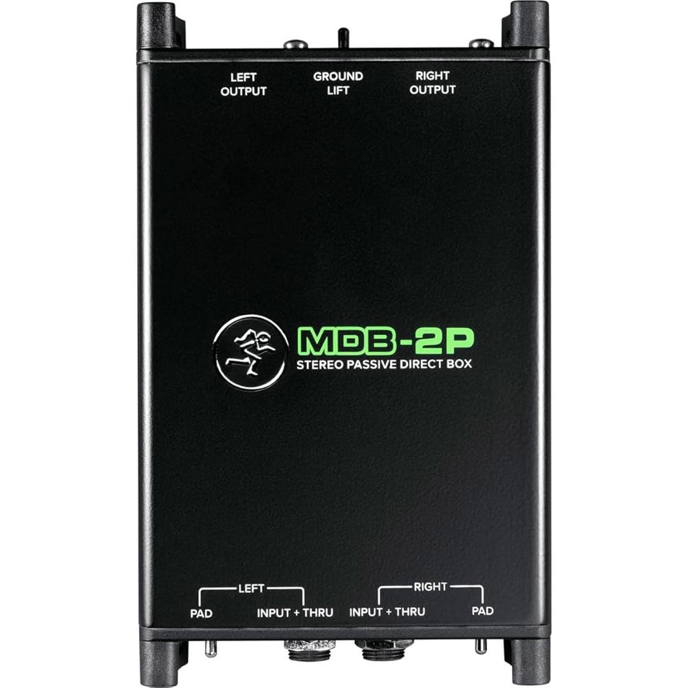 맥키 MDB 시리즈, 듀얼 1/4 u201D 고임피던스 입력이 있는 패시브 스테레오 다이렉트 박스, 스루 출력이 15db 패드, 그라운드 트가 저임피던스 XLR 출력(MDB-2P) - 상세 이미지 2