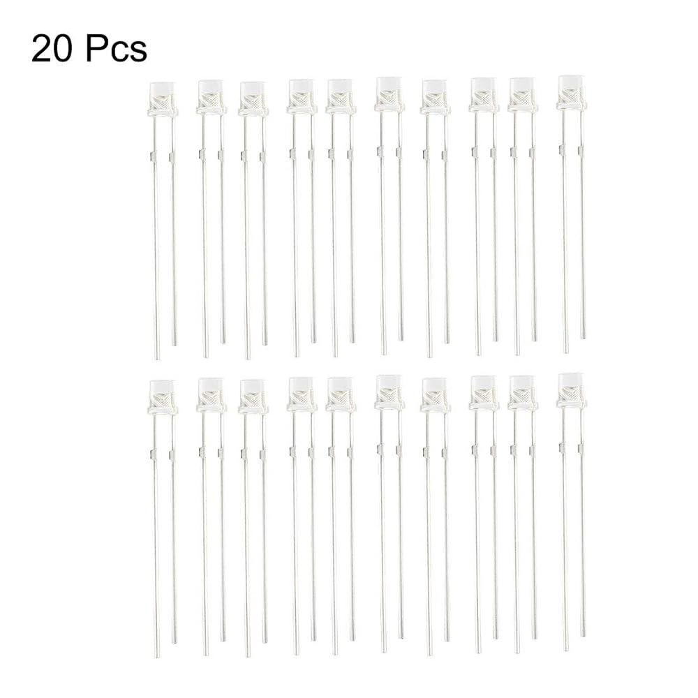 uxcell 20pcs 감광 다이오드 광다이오드 광센서, 3mm 투명 평면 헤드 수신 - 상세 이미지 2