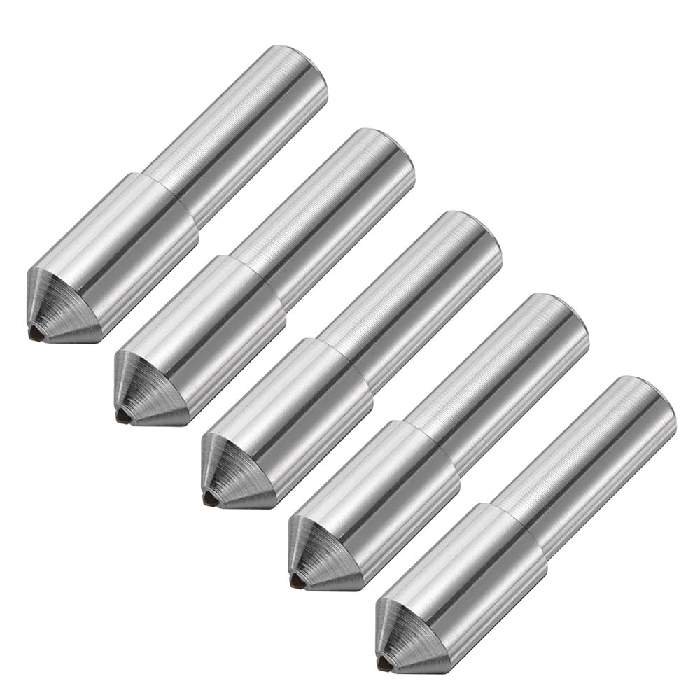 uxcell 5pcs 다이아몬드 드레싱기, 10mm x 50mm (13/32 2 ) 단일 테이퍼 포인트 연삭 휠 원형 펜 용접 드레싱 도구, 실버 2 - 상품 이미지