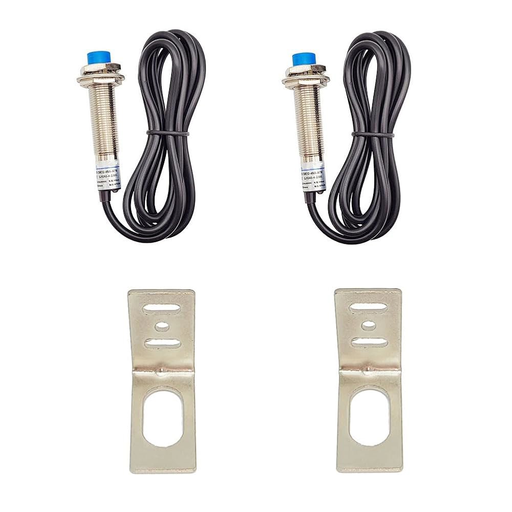 Haldzemo M12 유도 근접 센서 LJ12A3-4-Z /AX 일반 감지 접근 스위치 NPN NC 3 와이어 DC 6V-36V (2팩, NC+L 타입) NPN NC+L type - 상품 이미지