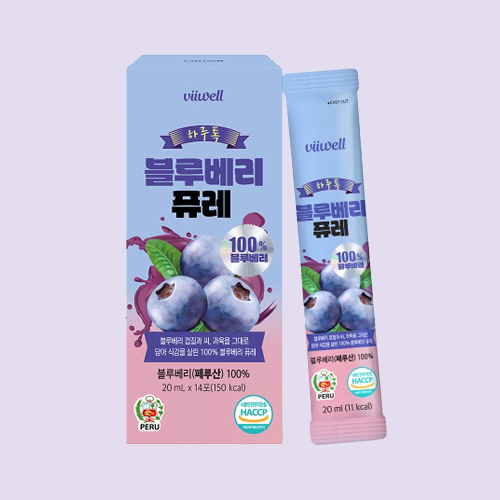 Charm Goods 블루베리 퓨레 효능 원액 불루베리 블루베리즙 스틱 14포 - 상세 이미지 5