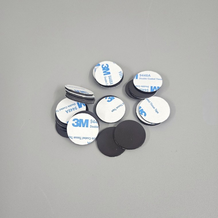 스티커 자석 부착식 25mm 고무 원형 - 상품 이미지