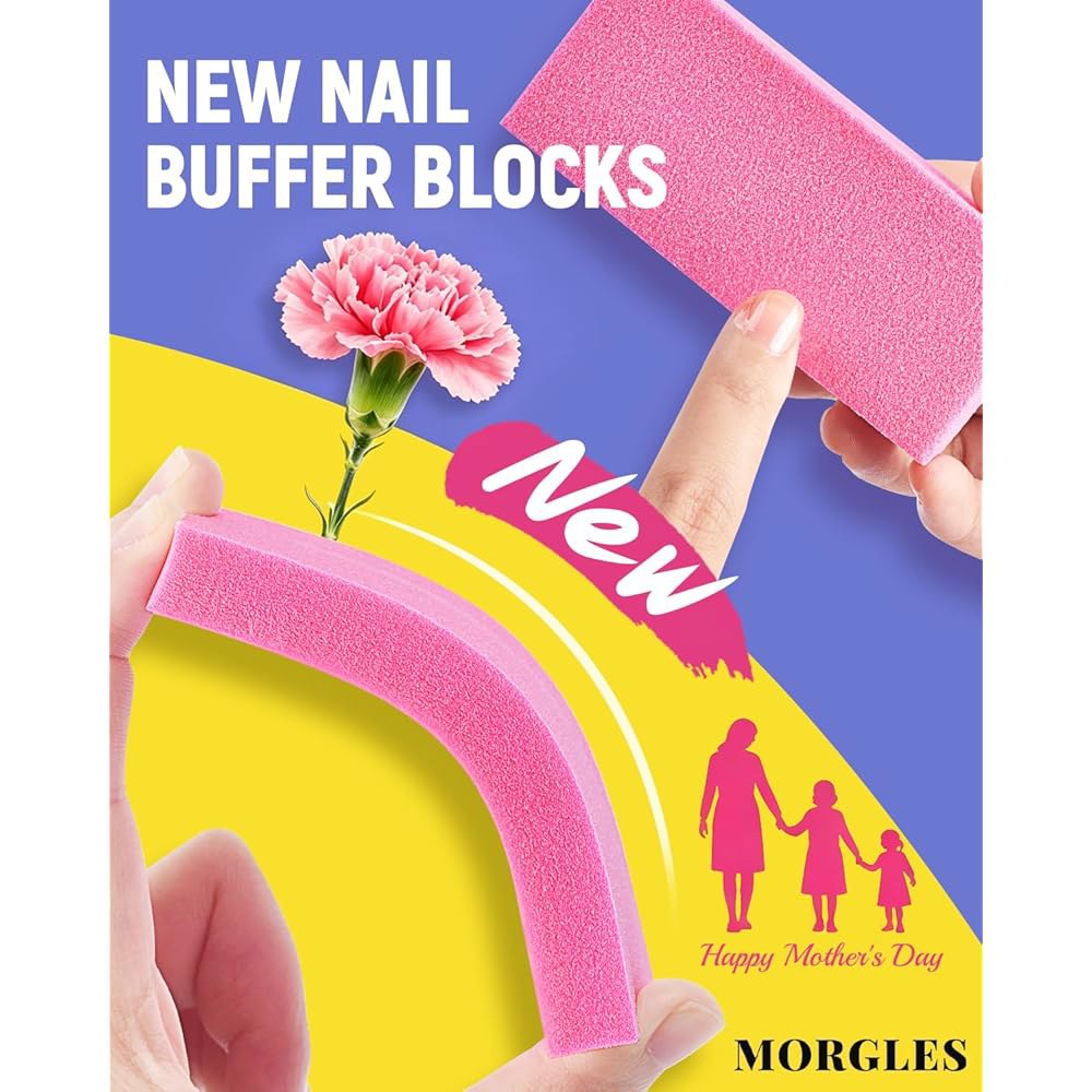 네일 케어 키트가 포함된 MOGLEES 파일 및 버퍼 블록, 우유와 꿀 큐티클 오일이 여성용 매니큐어 키트 13개, 트리머 세트 Milk & Honey - 상세 이미지 3