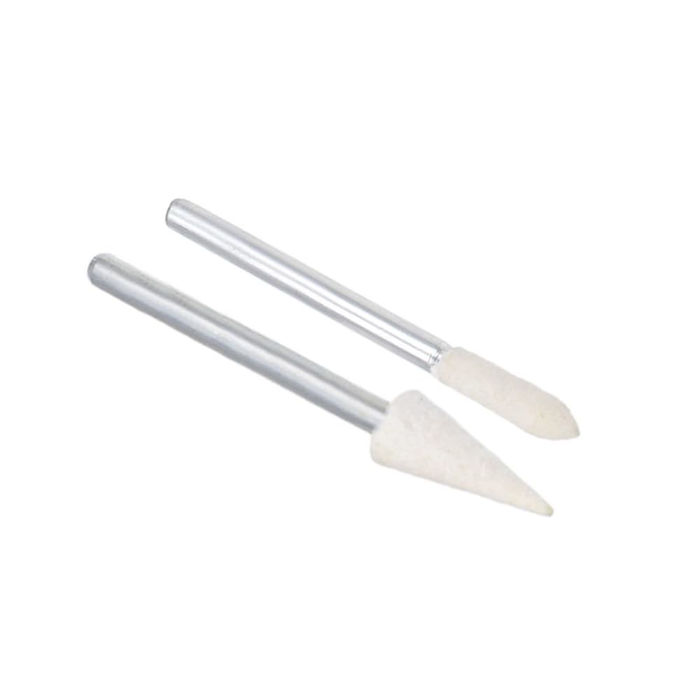 uxcell 울 펠트 장착 포인트 24개 3mm 테이퍼 및 12개 6mm 원뿔형 연마 버핑 - 상품 이미지