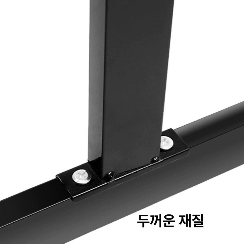 이동식 양면 화이트보드 대형 학원 알루미늄 블랙 프레임 칠판 거치대 보드판 - 상세 이미지 3