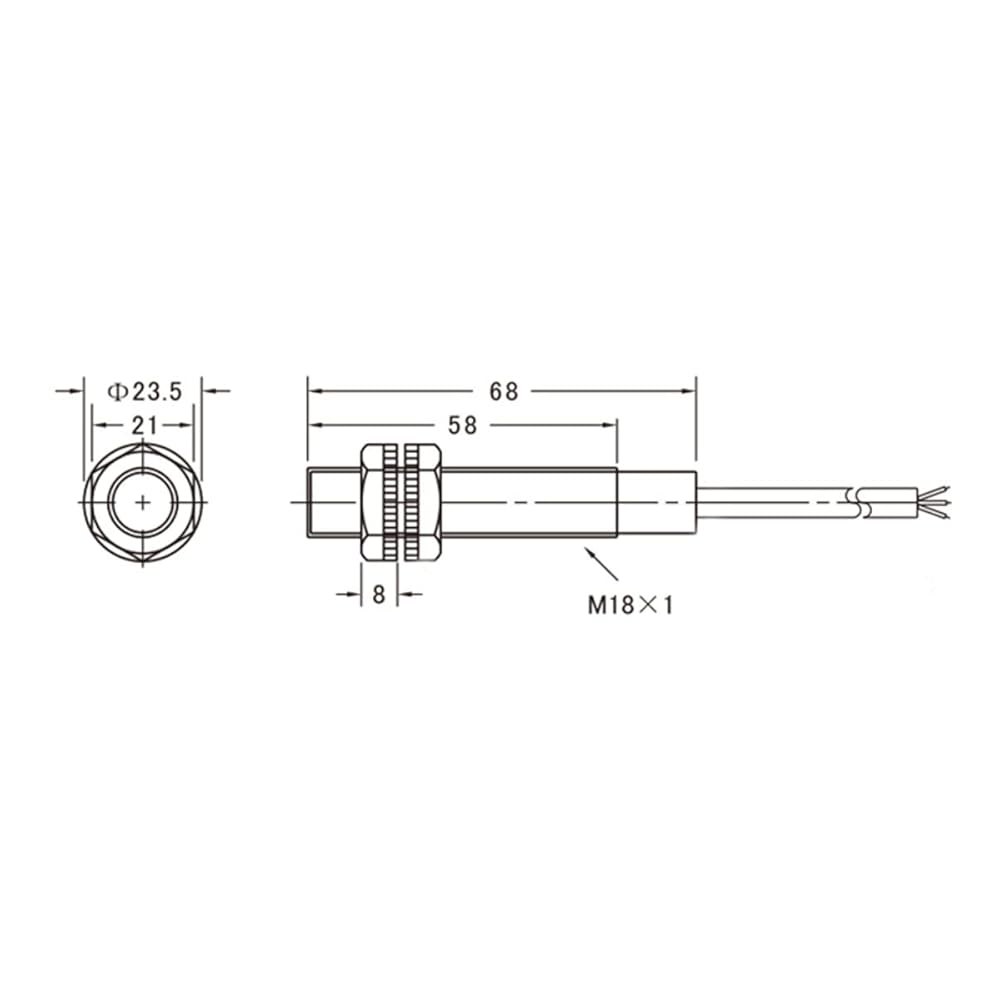 바오메인 광전 센서 E3F-R2NK 반사 광학 스위치 DC 10-30V NPN 감지 거리 2m(반사판 포함) - 상세 이미지 2
