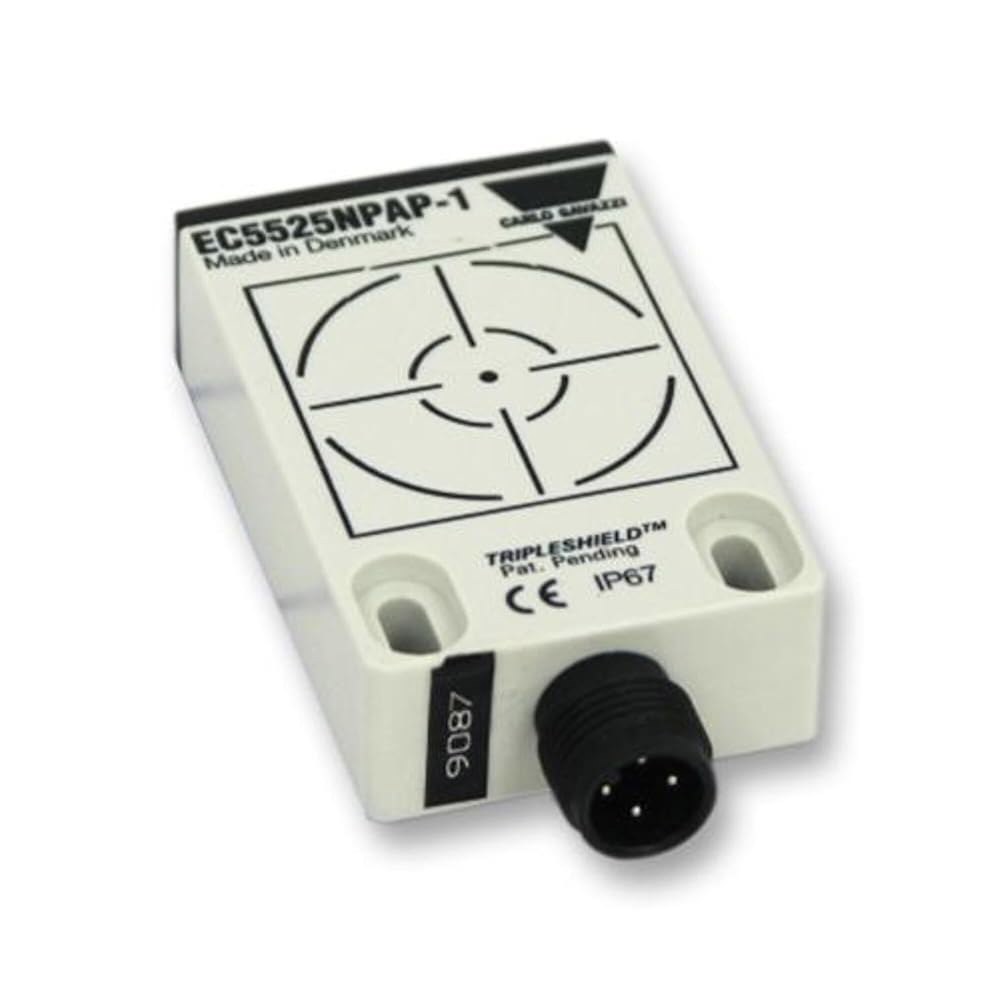 카를로 가바찌 EC5525PPAP-1 조절 가능 4-25mm, 캡 프로엑스 플랫팩 DC PNP 플러그, 정전식 근접 센서, 커넥터 M12, 하우징 35 x 15 55mm, 향상된 - 상품 이미지