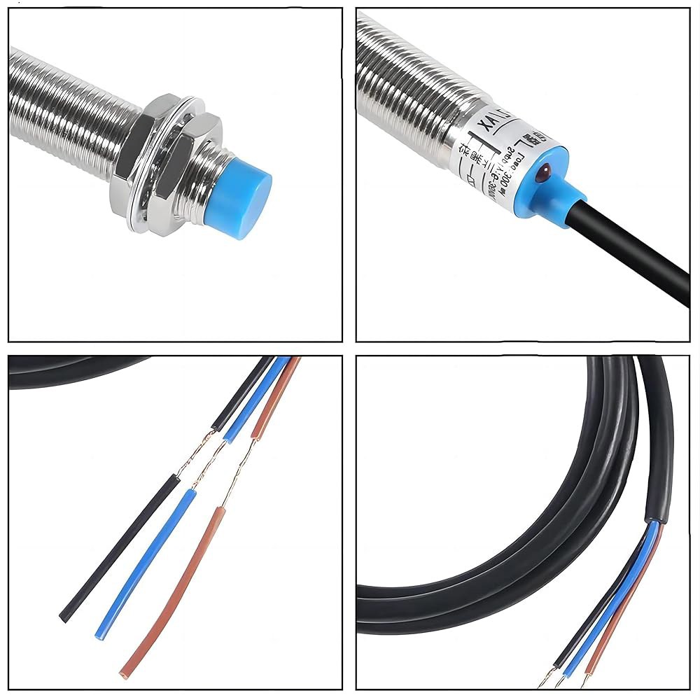 WWZMDiB 2Pcs M12 유도 근접 센서 스위치 NPN NO 6-36V 4mm LJ12A3-4-Z /BX - 상세 이미지 3