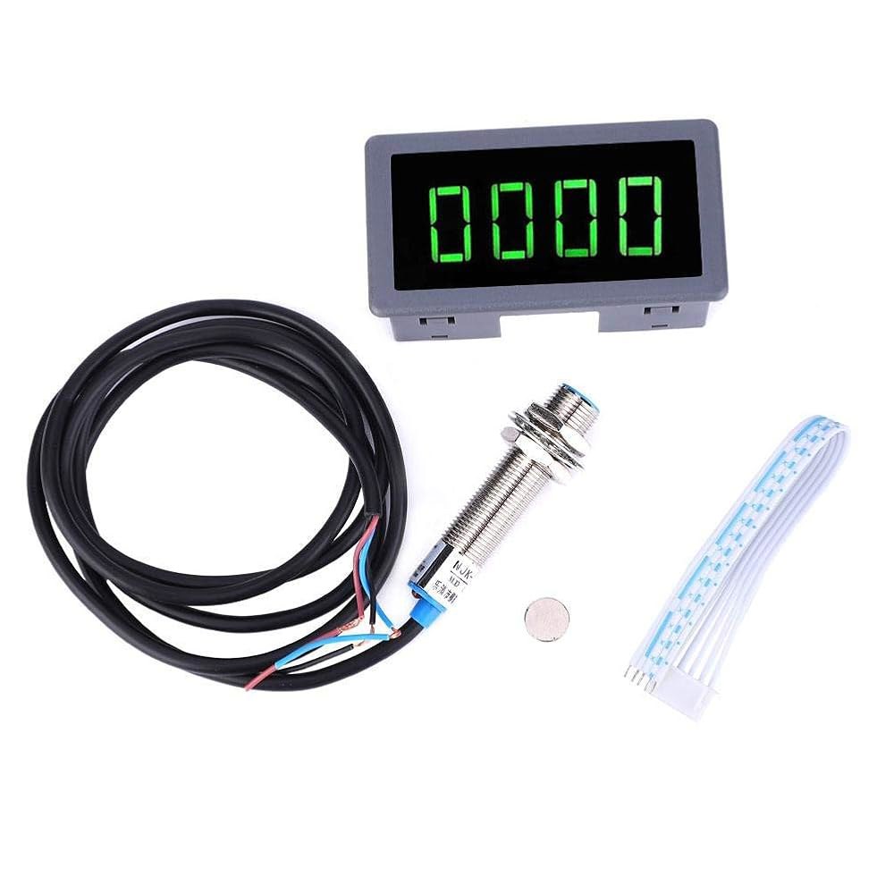산업 기계 을 위한 유도 근접 스위치 센서 NPN DC 8-24V 40mA 10-9999RPM 디지털 LED 타코미터 RPM 속도계 - 상품 이미지