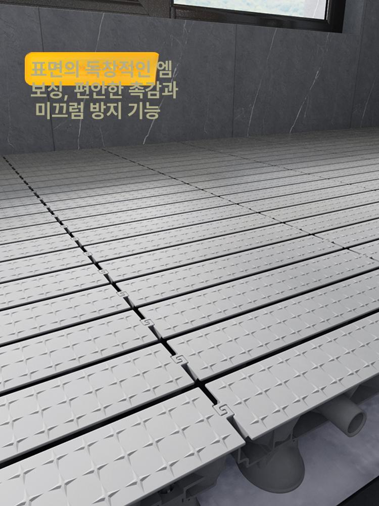 욕실 논슬립 발판 다용도실 화장실 물빠짐 매트 투명 미끄럼방지스티커 패드 - 상세 이미지 3